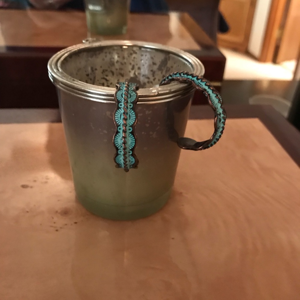 Southwest earrings 1 1/4 inch hoops